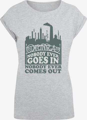 T-shirt 'Willy Wonka - Nobody Goes In' ABSOLUTE CULT en gris : devant