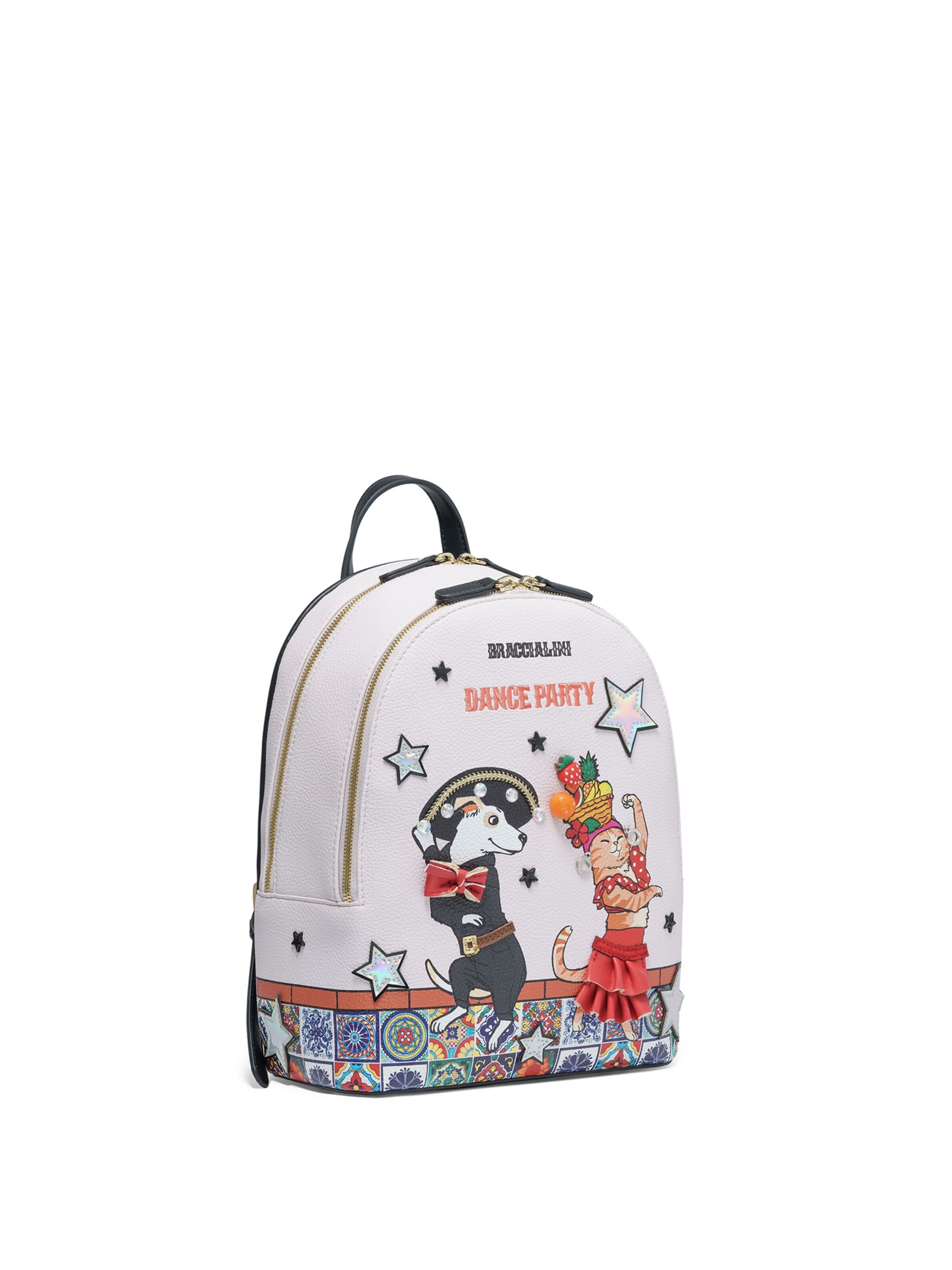 Zaino 'Ariadne' di Braccialini in colori misti: frontale