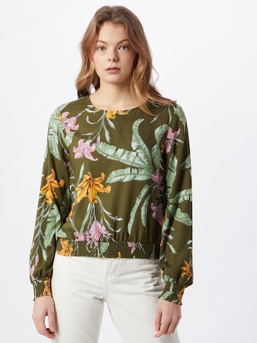 ONLY Blouse 'Palm' in Groen: voorkant
