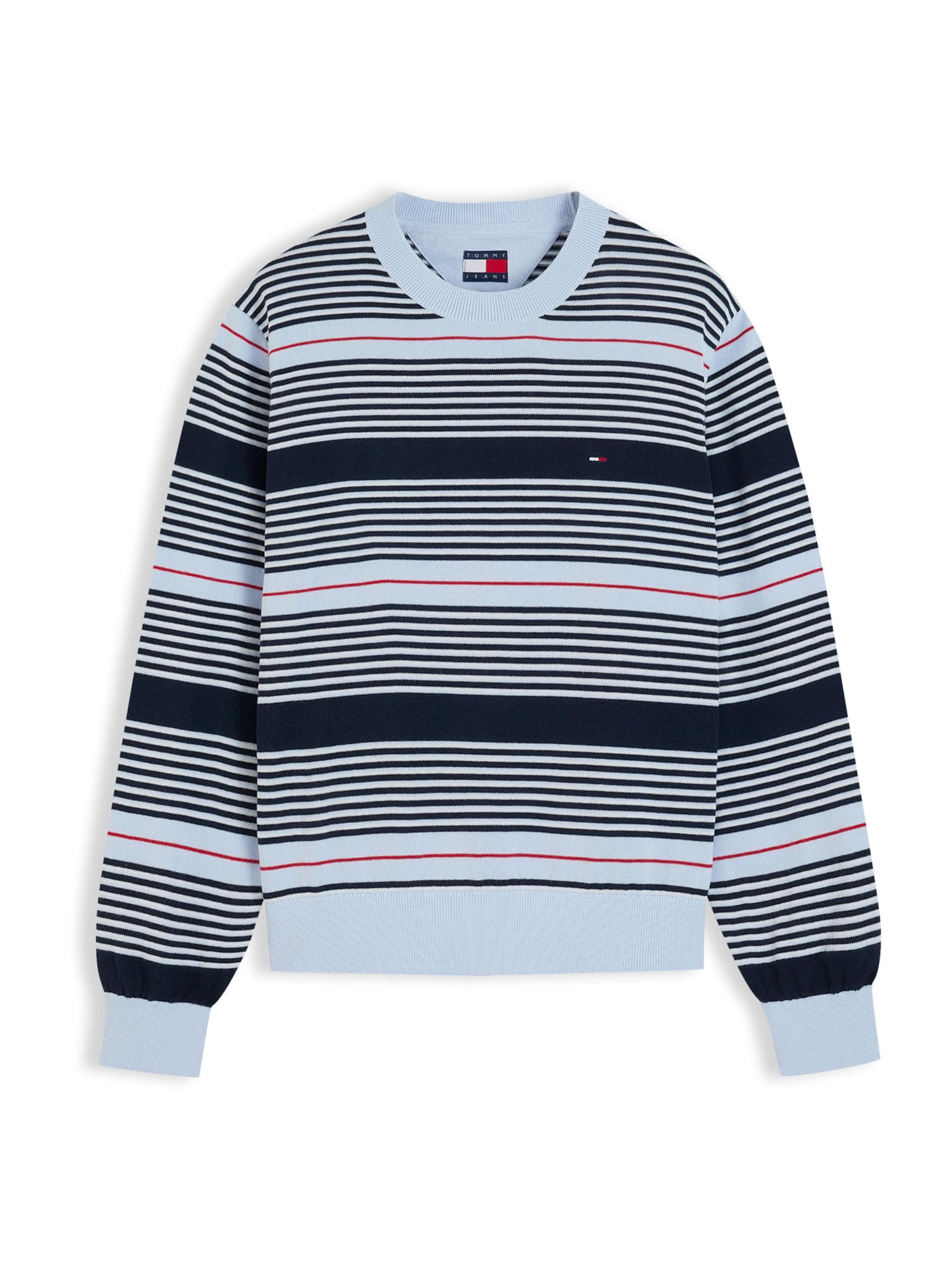 mėlyna Tommy Jeans Megztinis 'ESSENTIAL': priekis