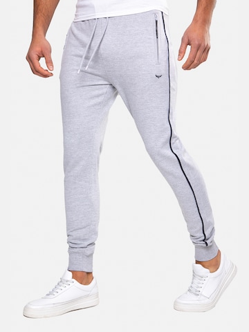 Threadbare Tapered Pants 'Morris' in Grey: front