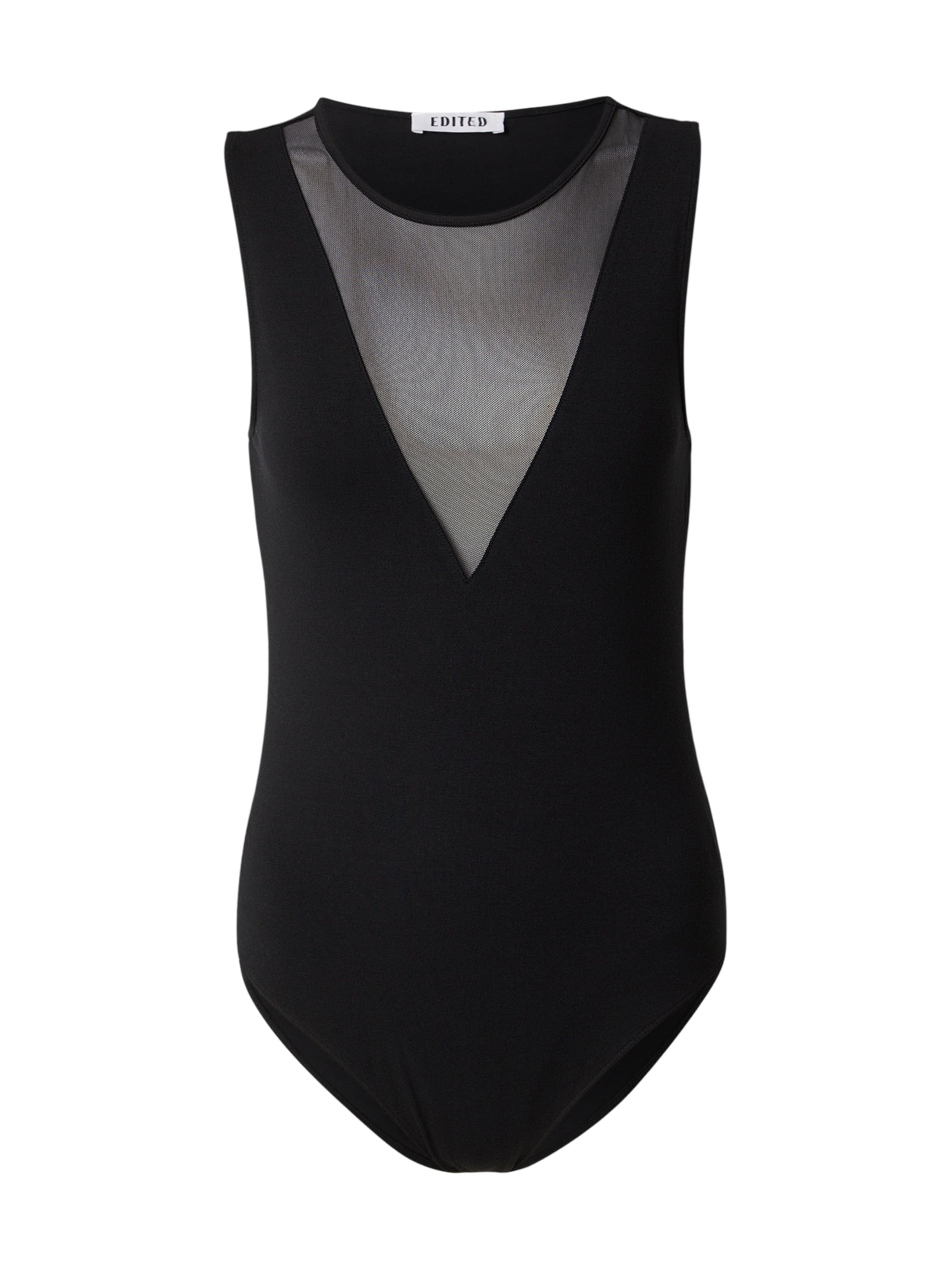 EDITED - Body camiseta 'Polina' en negro: frente