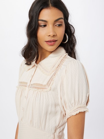 Free People Blusekjole i beige