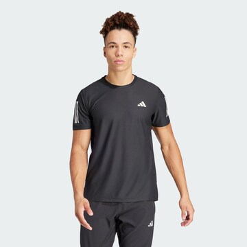 Tricou funcțional 'Own the Run' de la ADIDAS PERFORMANCE pe negru: față