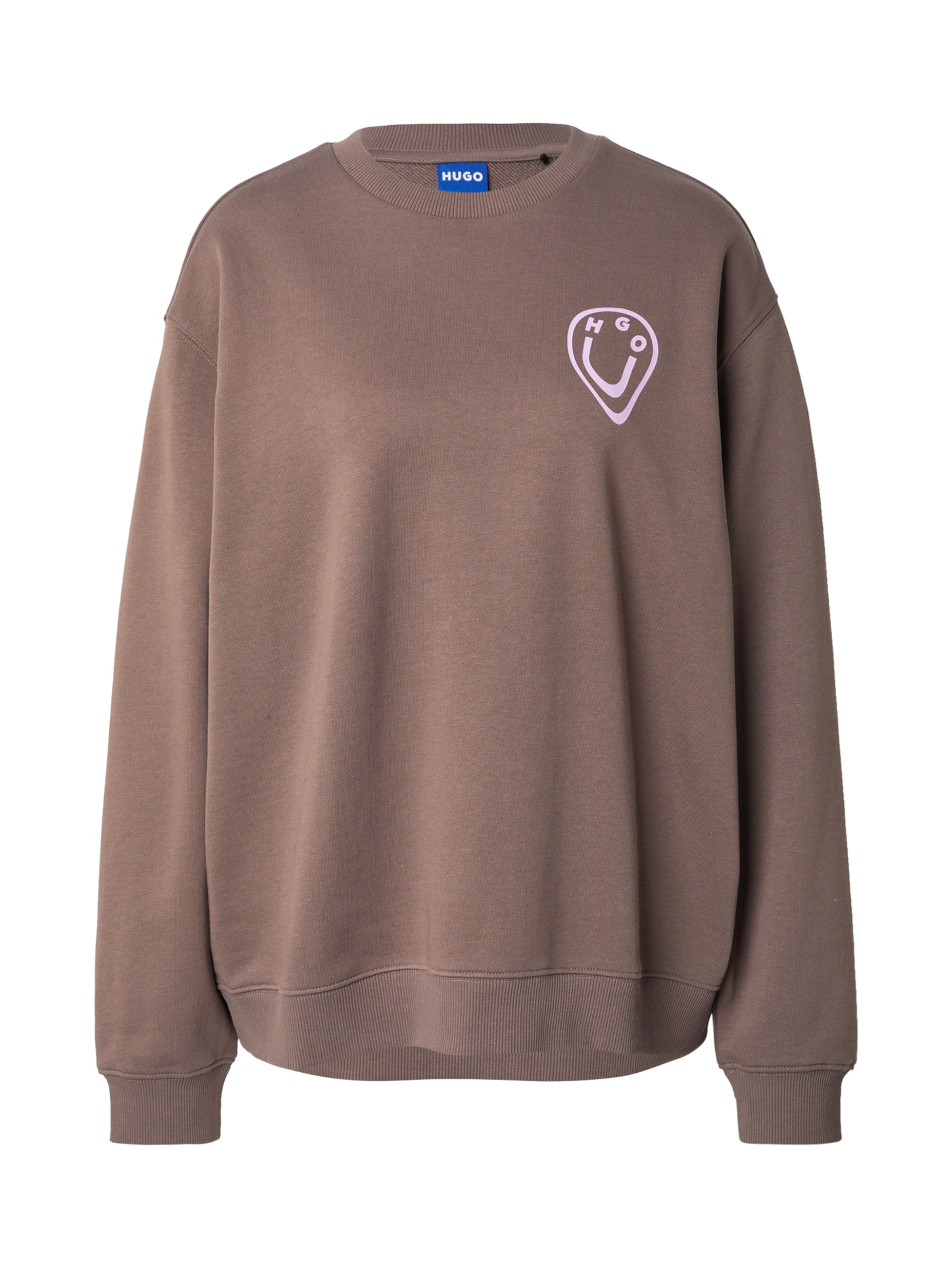 HUGO Суичър в кафяво: отпред