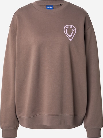 HUGO - Sudadera en marrón: frente