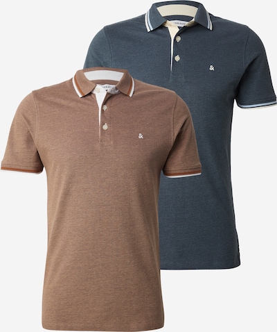 JACK & JONES Majica 'JJEPAULOS' u golublje plava / smeđa, Pregled proizvoda