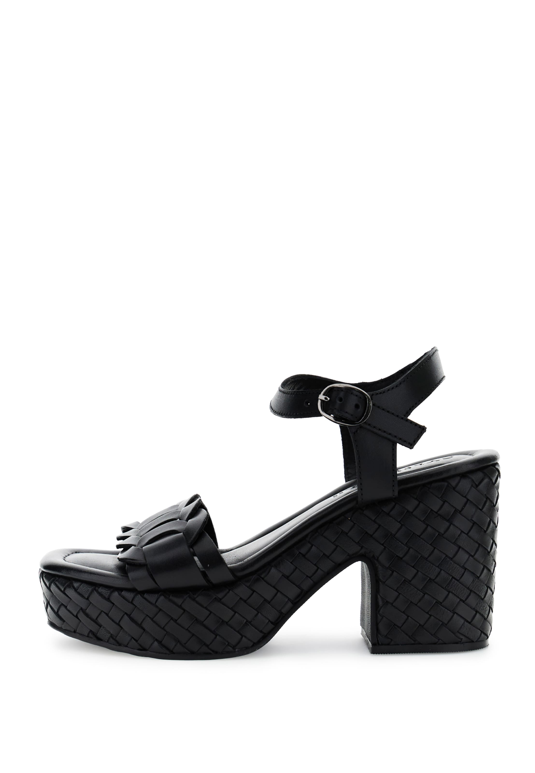 CAFè NOIR Sandal in Black: front