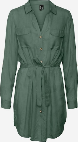 Vero Moda Curve Платье-рубашка в Зеленый: спереди