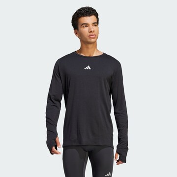 ADIDAS PERFORMANCE Functioneel shirt in Zwart: voorkant