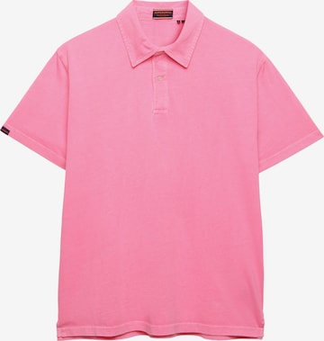 Superdry & Co Super Slim Fit Shirt 'Essential' in Pink: front