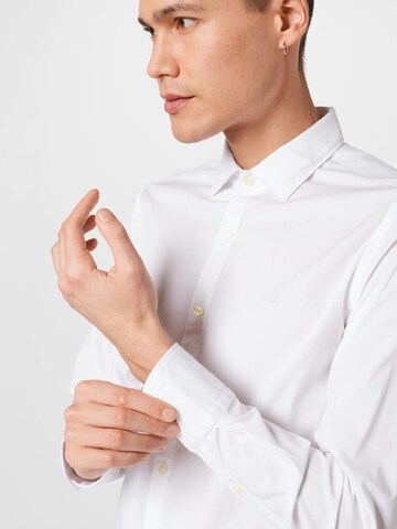 REPLAY Regular fit Button Up Shirt in White