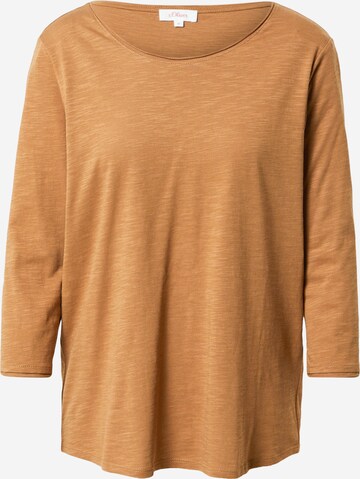 s.Oliver Shirt in Brown: front