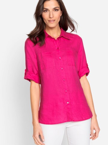 Olsen Blouse in Roze: voorkant