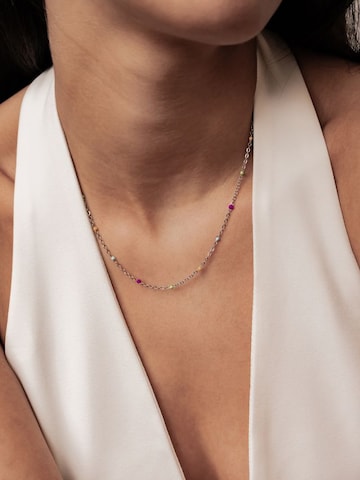 Hey Happiness - Cadena 'Color Line' en plata