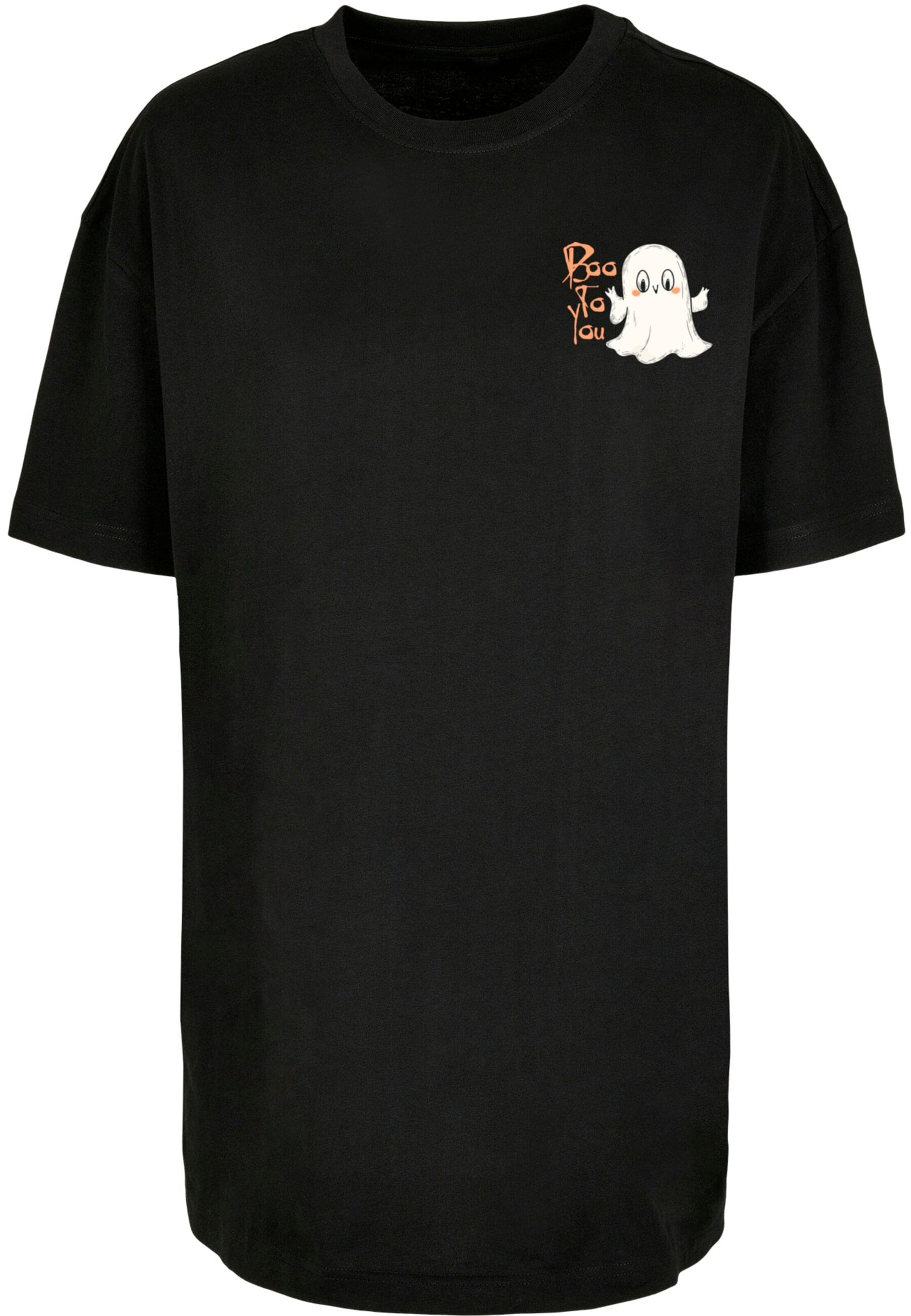 Merchcode T-Shirt 'Halloween - Boo To You' in Schwarz: Vorderseite