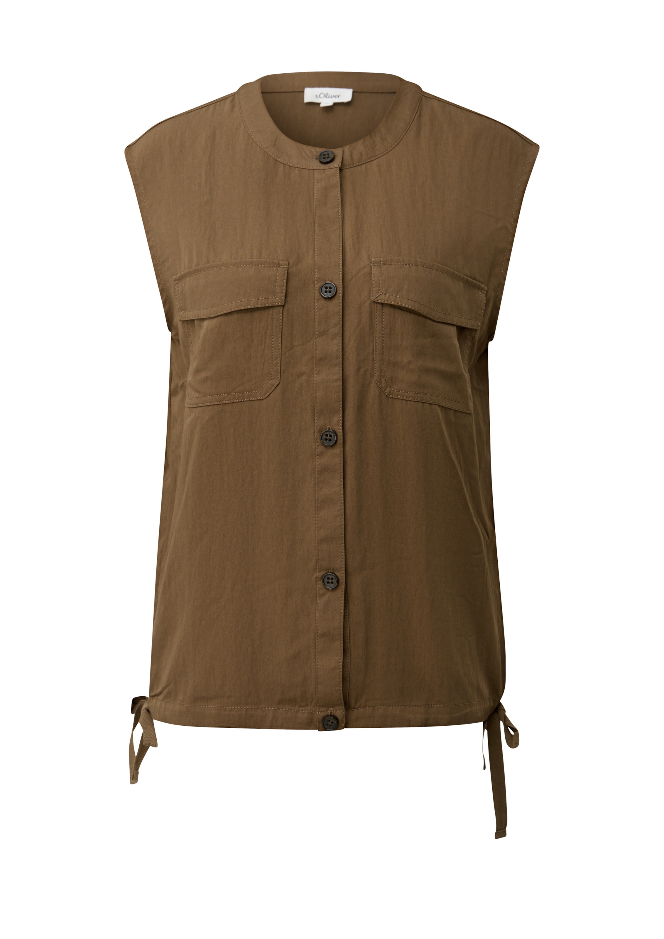 s.Oliver Bodywarmer in Bruin: voorkant