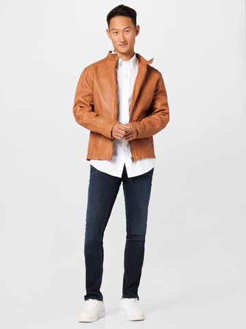 FREAKY NATION Prehodna jakna 'New Select' | rjava barva