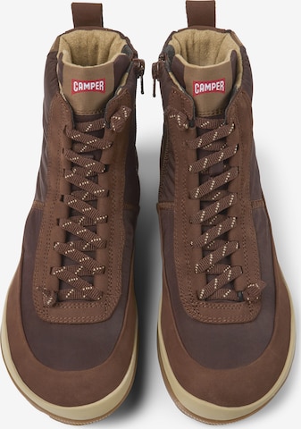 CAMPER Lace-Up Ankle Boots ' Peu Pista' in Brown