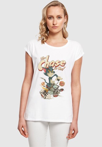 T-shirt 'Tom and Jerry - The Chase Is On' ABSOLUTE CULT en blanc : devant