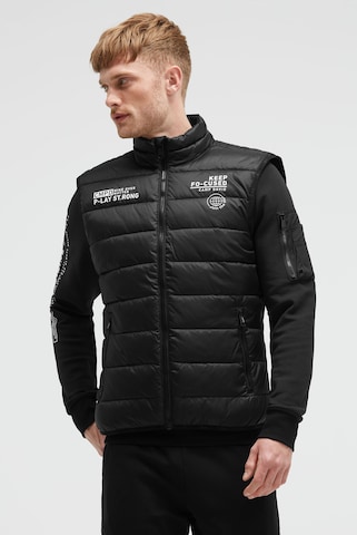 CAMP DAVID - Chaleco en negro: frente