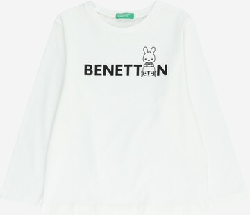 UNITED COLORS OF BENETTON Shirts i hvid: forside