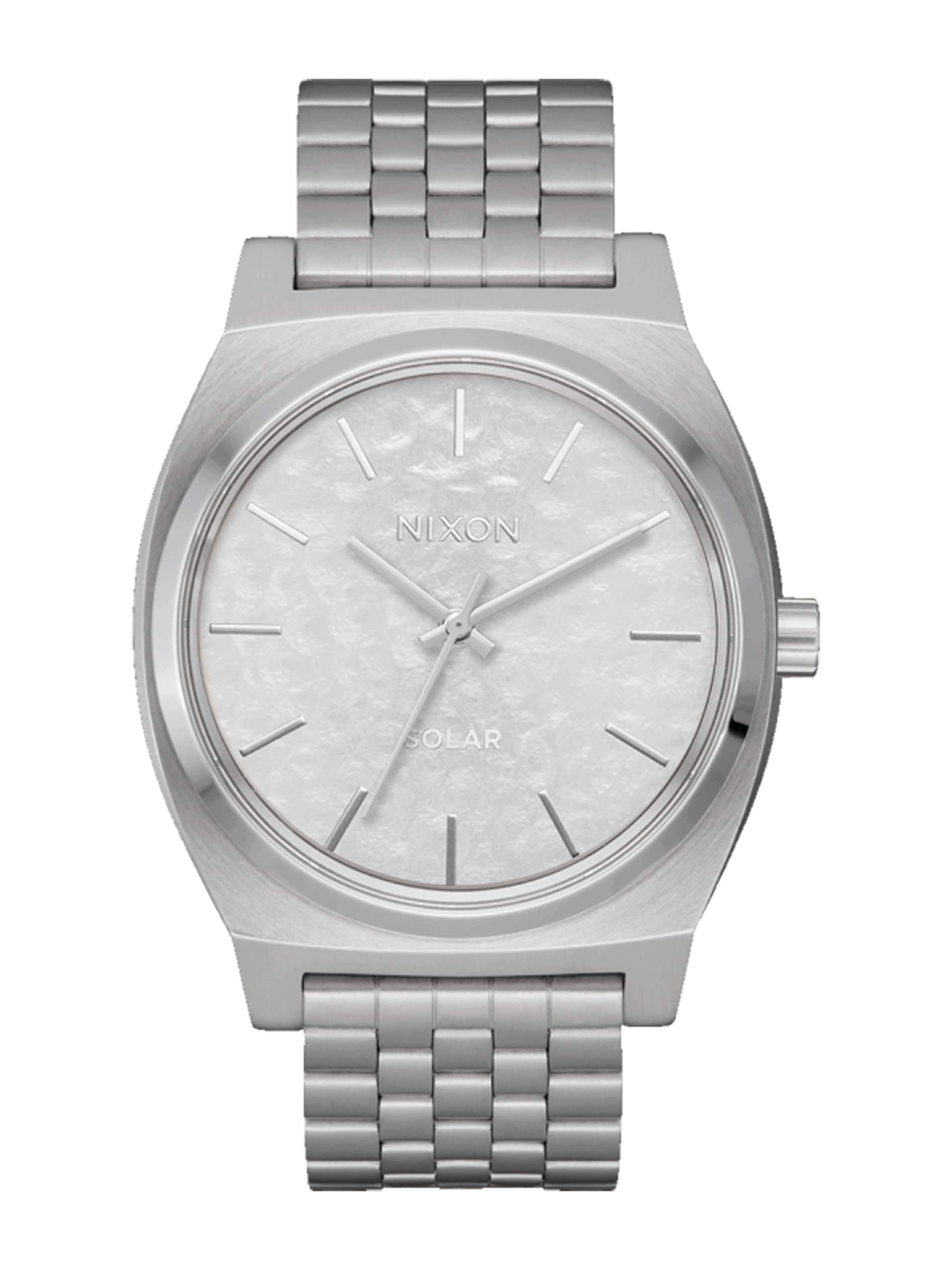 Nixon - Reloj analógico 'Time Teller Solar' en plata: frente