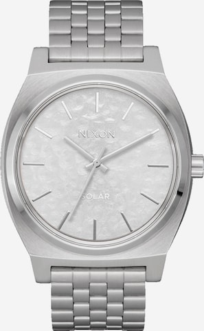 Nixon Аналоговые часы 'Time Teller Solar' в Серебристый: спереди