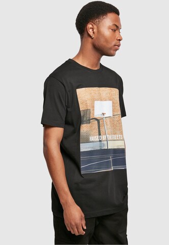 Mister Tee - Ajuste regular Camiseta 'Raised By The Streets' en negro