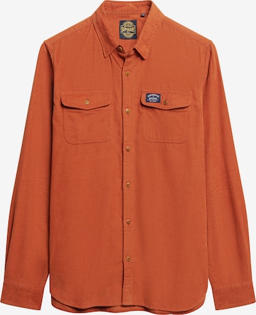 Superdry Button Up Shirt 'Trailsman' in Orange: front