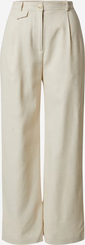 Wide leg Pantaloni con pieghe 'Cathleen' di LeGer by Lena Gercke in beige: frontale