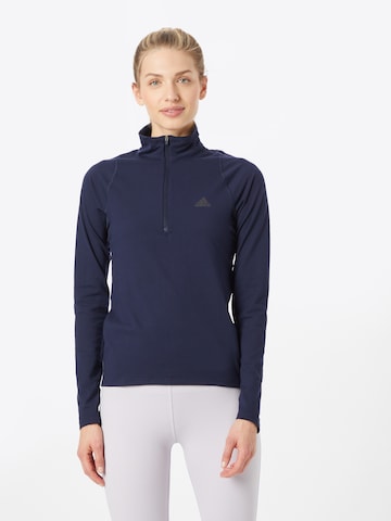 ADIDAS SPORTSWEAR Performance Shirt 'Run Fast ' in Blue: front