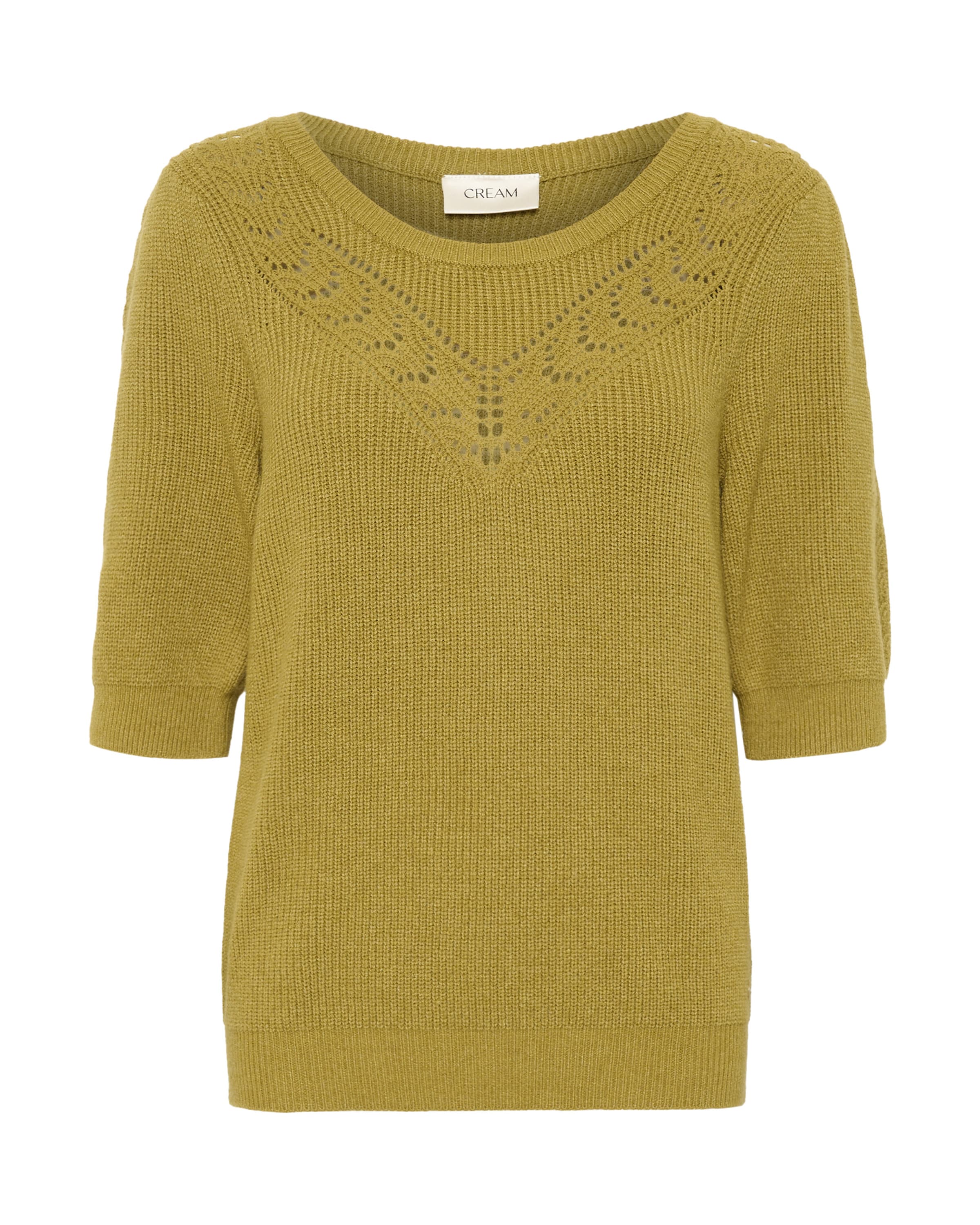 Pulover 'CRDela' de la Cream pe galben: față