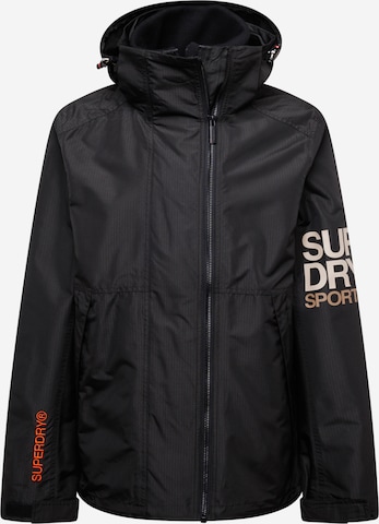 Veste fonctionnelle 'Yachter' Superdry en noir : devant