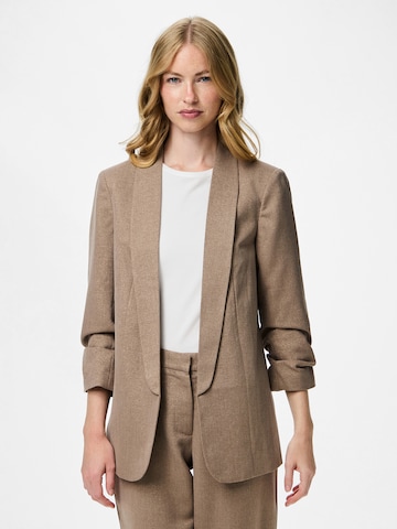 PIECES Blazer 'PCBOSELLA' in Brown: front