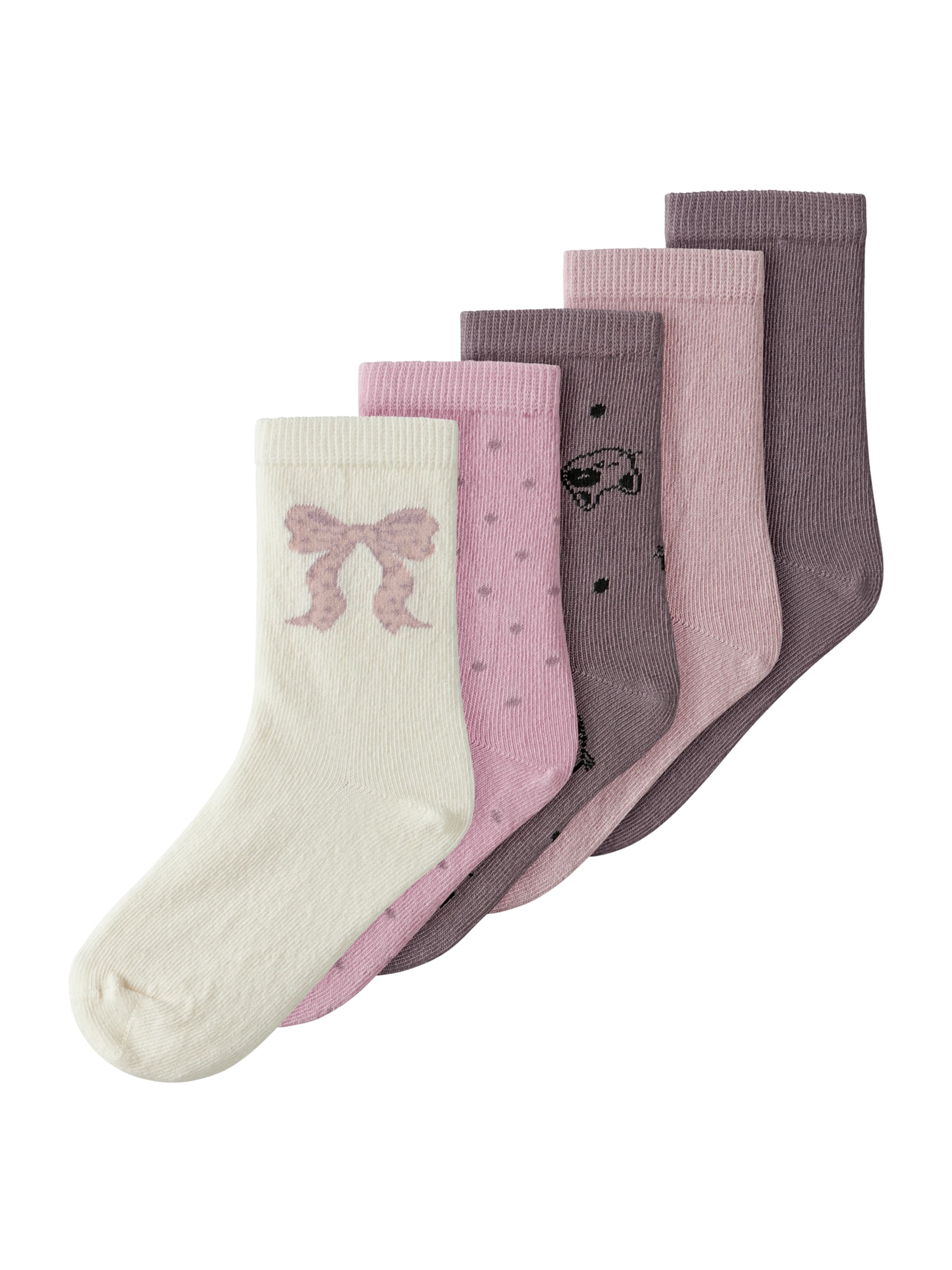 Chaussettes 'NMFVINNI' NAME IT en violet : devant
