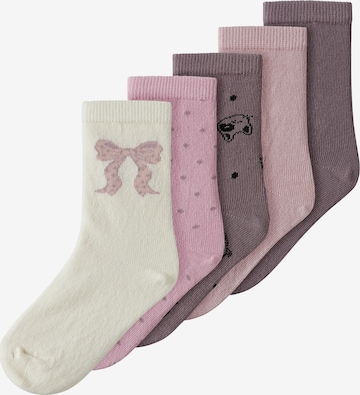 NAME IT Socks 'NMFVINNI' in Purple: front