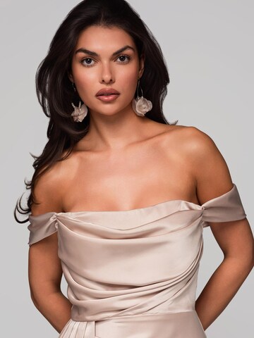 Ombre Evening dress in Beige