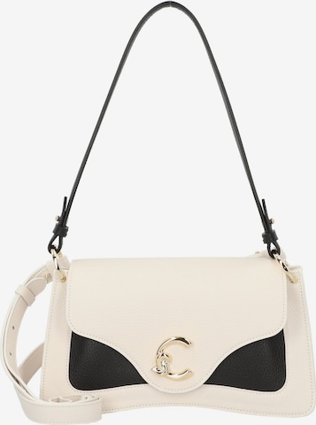 Coccinelle Schultertasche 'C-Me' in Weiß: Vorderseite