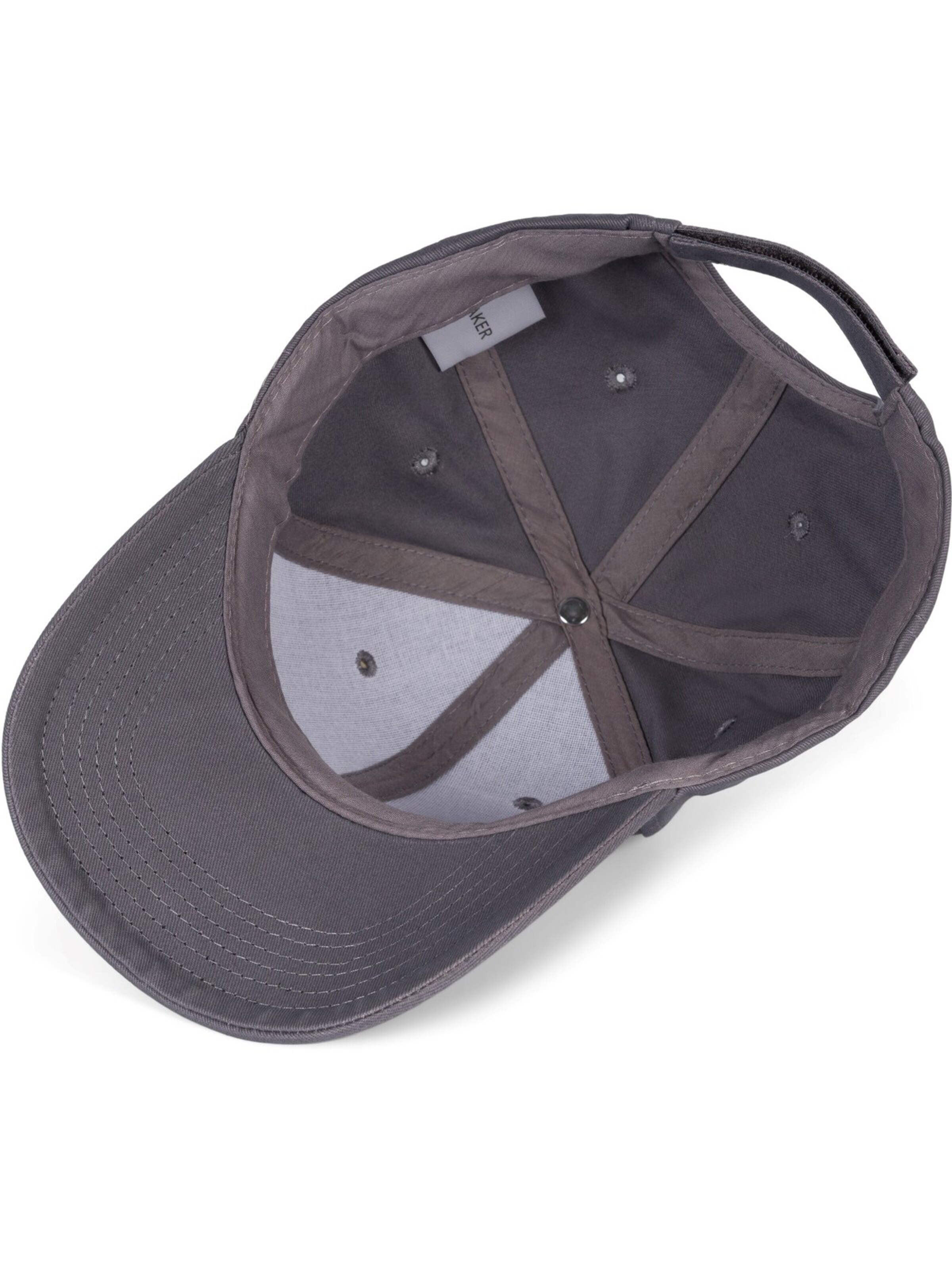 styleBREAKER Cap 'Baseball Cap Einfarbig' in Grey
