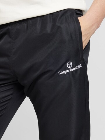 Sergio Tacchini Regular Sportsbukser 'Carson' i svart