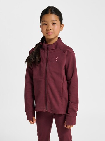Hummel Sportsweatjacke in Rot: Vorderseite