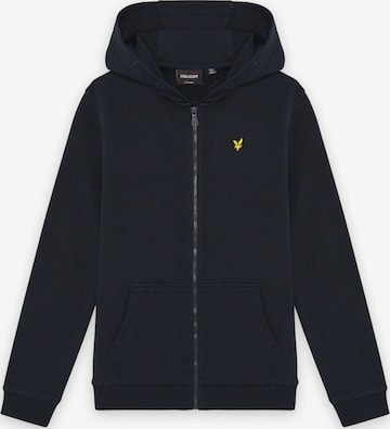 Lyle & Scott Sweatvest in Blauw: voorkant