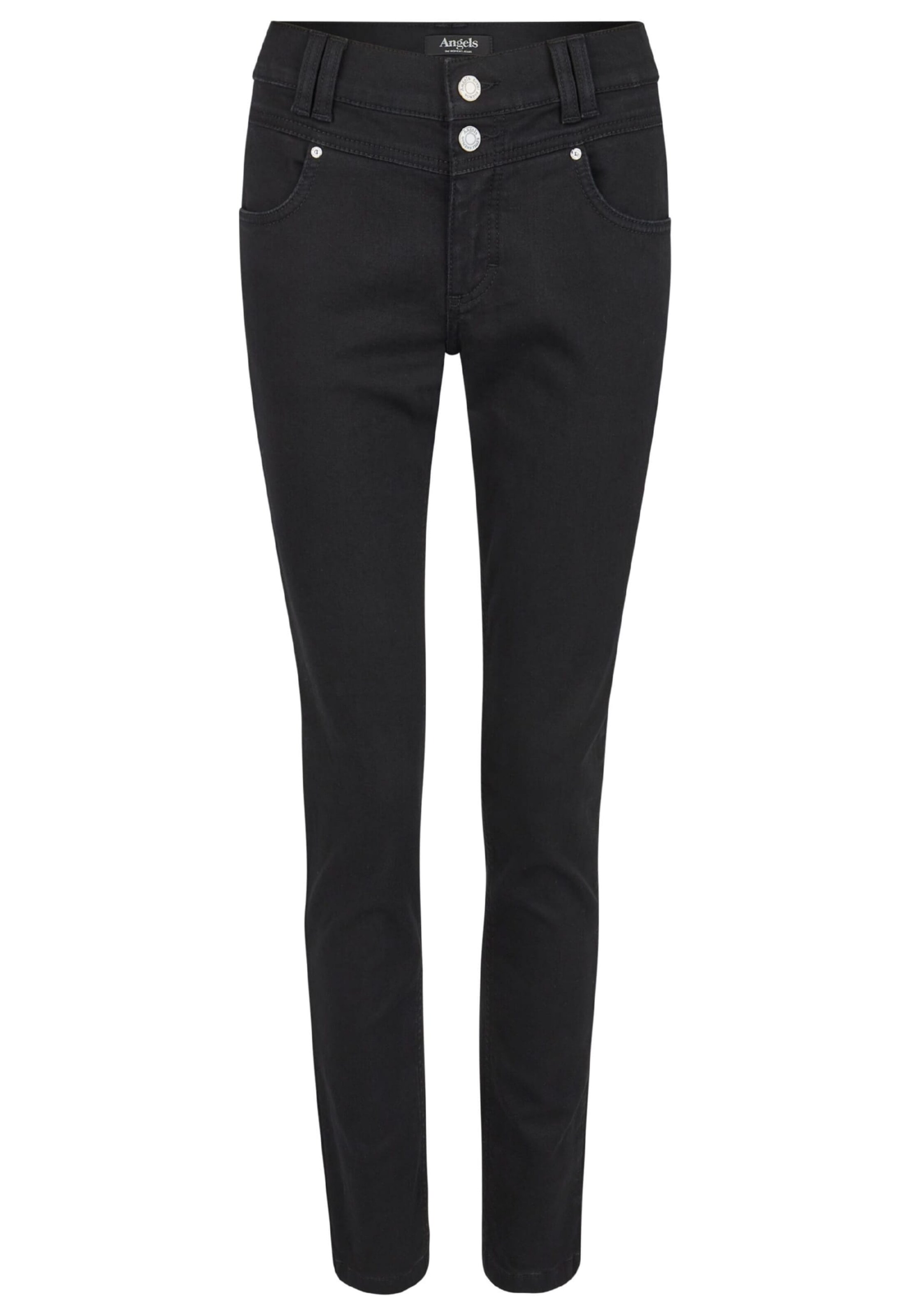 Angels Slimfit Jeans in Zwart: voorkant