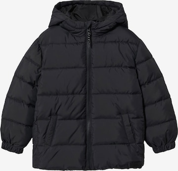 MANGO KIDS Winter Jacket 'America' in Black: front
