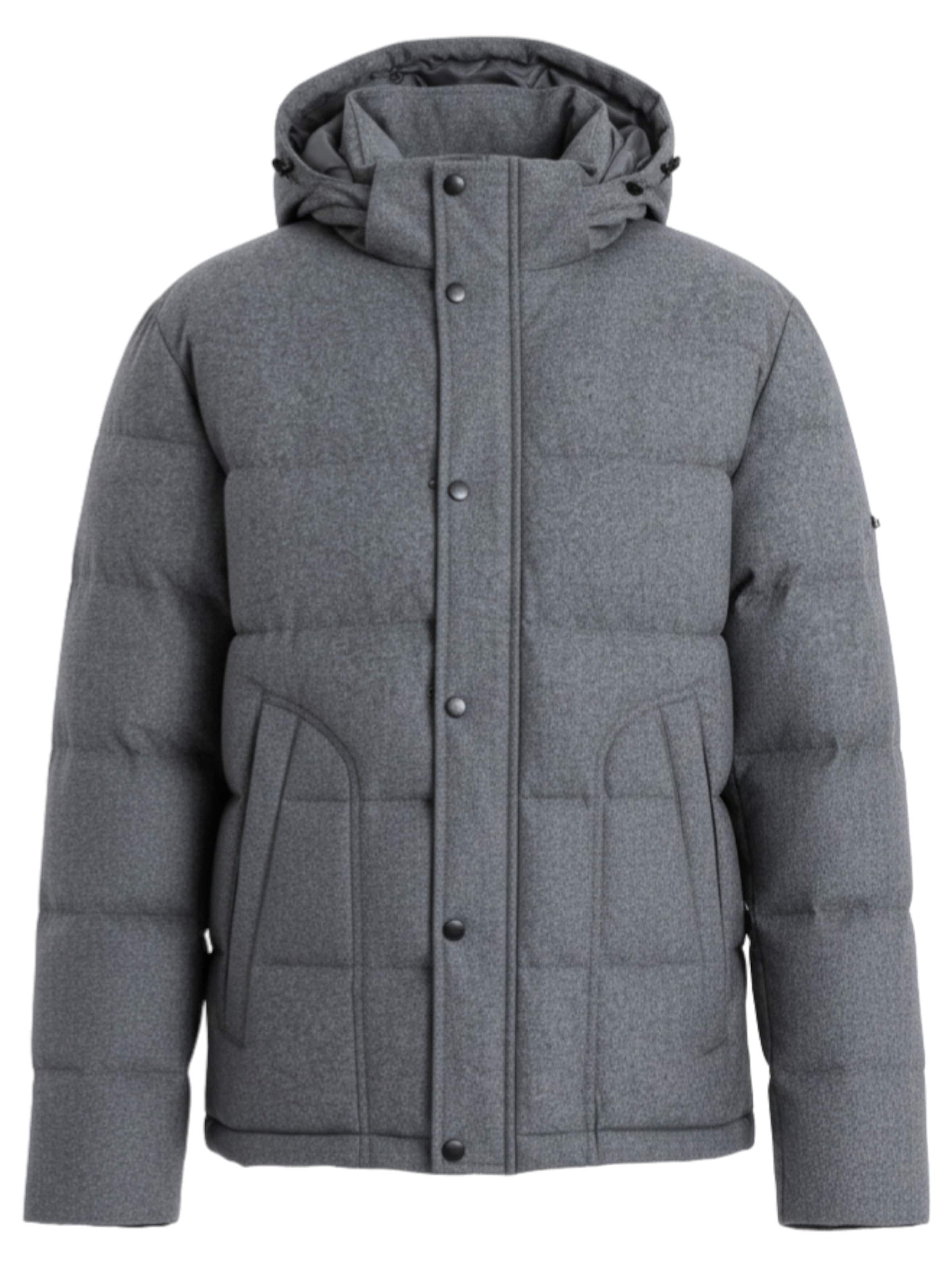 Veste d’hiver 'OM-JAHP-0203' Ombre en gris : devant