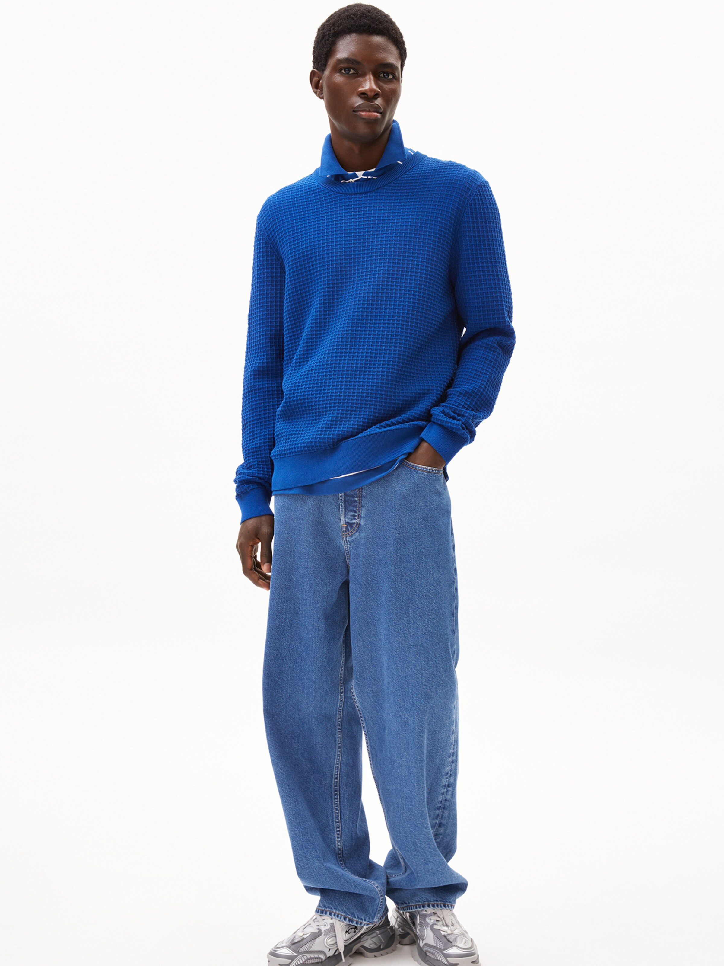 ARMEDANGELS Sweater ' GRAAN ' in Blue: front