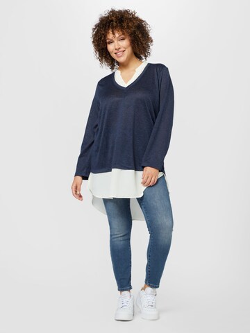 Pull-over 'REXAN' Fransa Curve en bleu : devant