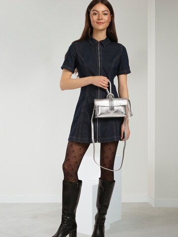 Florence Crossbody Bag in Silver