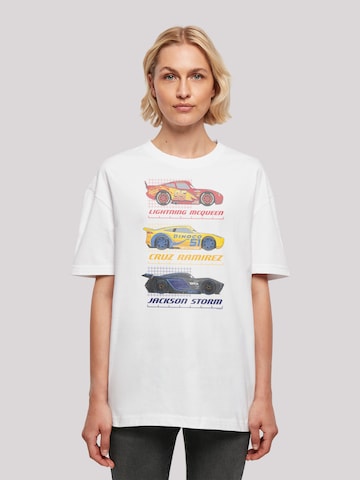 F4NT4STIC T-Shirt 'Cars Racer Profile' in Weiß: predná strana
